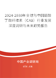 2024-2030年全球與中國醋酸丁酸纖維素（CAB）行業發展深度調研與未來趨勢報告