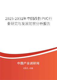 2025-2031年中國改性PVC行業研究與發展前景分析報告