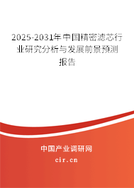 2025-2031年中國(guó)精密濾芯行業(yè)研究分析與發(fā)展前景預(yù)測(cè)報(bào)告
