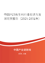 中國PET再生料行業現狀與發展前景報告（2025-2031年）