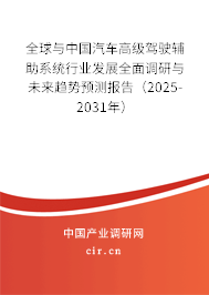 全球與中國(guó)汽車(chē)高級(jí)駕駛輔助系統(tǒng)行業(yè)發(fā)展全面調(diào)研與未來(lái)趨勢(shì)預(yù)測(cè)報(bào)告（2025-2031年）