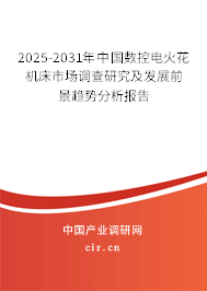 2025-2031年中國數控電火花機床市場調查研究及發展前景趨勢分析報告