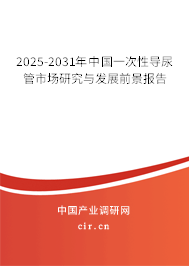2025-2031年中國一次性導尿管市場研究與發展前景報告