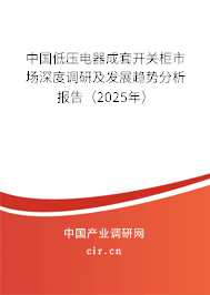 中國低壓電器成套開關(guān)柜市場(chǎng)深度調(diào)研及發(fā)展趨勢(shì)分析報(bào)告（2025年）