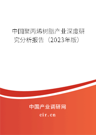 中國聚丙烯樹脂產業深度研究分析報告（2023年版）