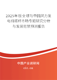 2025年版全球與中國風力發電機塔桿市場專題研究分析與發展前景預測報告