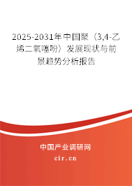 2025-2031年中國聚（3,4-乙烯二氧噻吩）發展現狀與前景趨勢分析報告