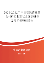 2025-2031年中國鋁熱傳輸復合材料行業現狀全面調研與發展前景預測報告