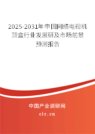 2025-2031年中國網絡電視機頂盒行業發展研及市場前景預測報告