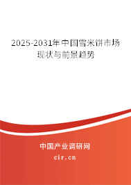 2025-2031年中國雪米餅市場現(xiàn)狀與前景趨勢