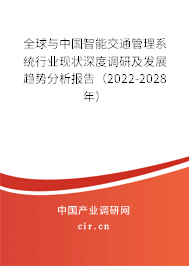 全球與中國智能交通管理系統行業現狀深度調研及發展趨勢分析報告（2022-2028年）