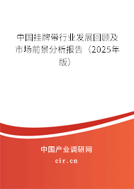 中國掛牌帶行業發展回顧及市場前景分析報告（2025年版）