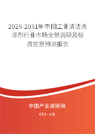 2025-2031年中國工業清潔洗滌劑行業市場全景調研及投資前景預測報告