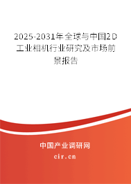 2025-2031年全球與中國2D工業(yè)相機行業(yè)研究及市場前景報告