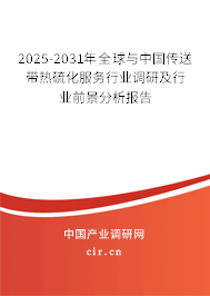 2025-2031年全球與中國傳送帶熱硫化服務行業調研及行業前景分析報告