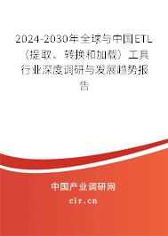 2024-2030年全球與中國ETL（提取、轉(zhuǎn)換和加載）工具行業(yè)深度調(diào)研與發(fā)展趨勢報告