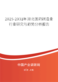 2025-2031年湖北醫(yī)藥制造業(yè)行業(yè)研究與趨勢(shì)分析報(bào)告