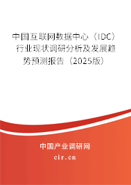 中國互聯網數據中心（IDC）行業現狀調研分析及發展趨勢預測報告（2025版）