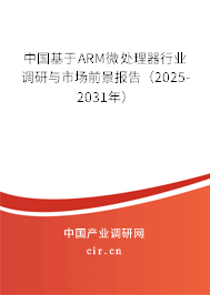中國基于ARM微處理器行業調研與市場前景報告（2025-2031年）