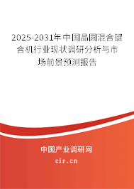 2025-2031年中國晶圓混合鍵合機行業現狀調研分析與市場前景預測報告