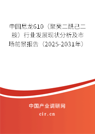中國尼龍610（聚癸二酰己二胺）行業發展現狀分析及市場前景報告（2025-2031年）