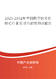 2025-2031年中國數字信號處理IC行業現狀與趨勢預測報告