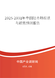 2025-2031年中國釷市場現狀與趨勢預測報告