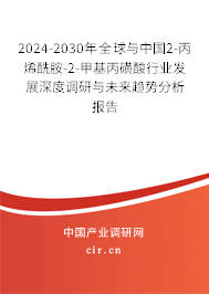 2024-2030年全球與中國2-丙烯酰胺-2-甲基丙磺酸行業發展深度調研與未來趨勢分析報告