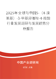 2025年全球與中國(guó)5-（4-溴苯基）-3-甲基異噻唑-4-羧酸行業(yè)發(fā)展調(diào)研與發(fā)展趨勢(shì)分析報(bào)告