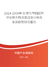 2024-2030年全球與中國超聲導電膏市場深度調查分析及發展趨勢研究報告