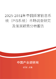 2025-2031年中國乘客信息系統（PIS系統）市場調查研究及發展趨勢分析報告