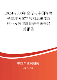 2024-2030年全球與中國等離子體增強化學氣相沉積體系行業發展深度調研與未來趨勢報告