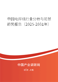 中國(guó)電焊機(jī)行業(yè)分析與前景趨勢(shì)報(bào)告（2025-2031年）