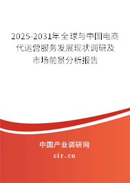 2025-2031年全球與中國電商代運營服務發展現狀調研及市場前景分析報告