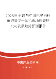 2025年全球與中國電子狗行車記錄儀一體機市場調查研究與發展趨勢預測報告