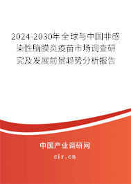 2024-2030年全球與中國非感染性腦膜炎疫苗市場調查研究及發展前景趨勢分析報告