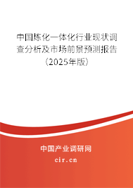 中國煉化一體化行業現狀調查分析及市場前景預測報告（2025年版）
