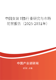 中國女裝T恤行業(yè)研究與市場前景報告（2025-2031年）