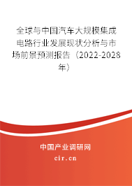 全球與中國汽車大規模集成電路行業發展現狀分析與市場前景預測報告（2022-2028年）