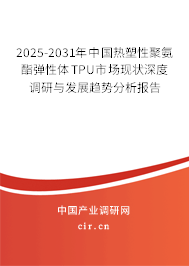 2025-2031年中國熱塑性聚氨酯彈性體TPU市場現狀深度調研與發展趨勢分析報告