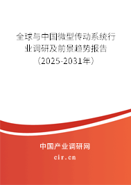 全球與中國微型傳動系統行業調研及前景趨勢報告（2025-2031年）