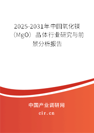 2025-2031年中國氧化鎂（MgO）晶體行業研究與前景分析報告