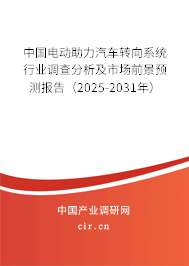 （最新）中國電動助力汽車轉(zhuǎn)向系統(tǒng)行業(yè)調(diào)查分析及市場前景預(yù)測報告