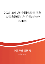 2025-2031年中國電動自行車頭盔市場研究與前景趨勢分析報告