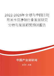 2022-2028年全球與中國注射用米卡芬凈鈉行業發展研究分析與發展趨勢預測報告