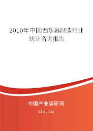 2010年中國西樂器制造行業統計咨詢報告