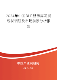 2024年中國DLP顯示屏發展現狀調研及市場前景分析報告