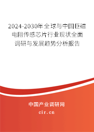 2024-2030年全球與中國巨磁電阻傳感芯片行業現狀全面調研與發展趨勢分析報告
