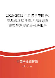 2025-2031年全球與中國PC電源管理軟件市場深度調(diào)查研究與發(fā)展前景分析報告