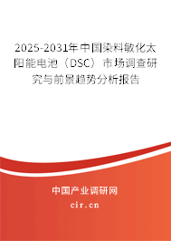 2025-2031年中國染料敏化太陽能電池（DSC）市場調查研究與前景趨勢分析報告